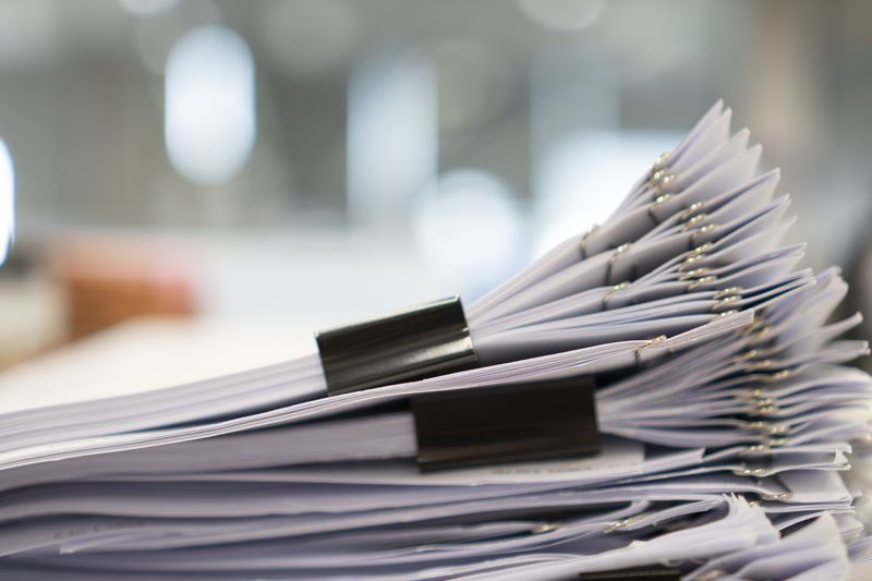 Documents papier d'une entreprise familiale de Fully